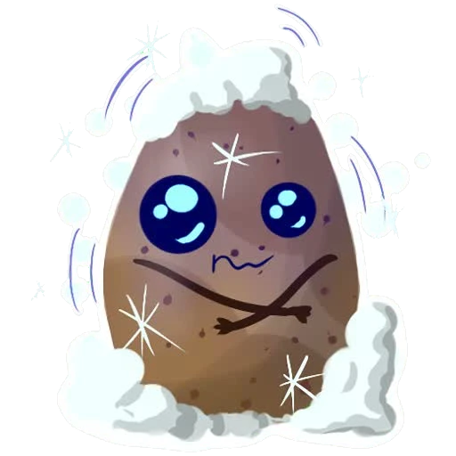 Tater sticker 006: suspiciously clean