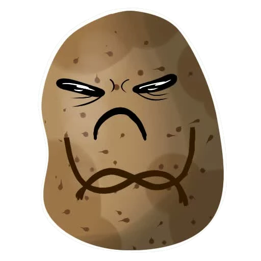 Tater sticker 008: arms crossed, point made