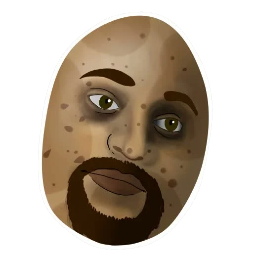 Tater sticker 038: cursed render