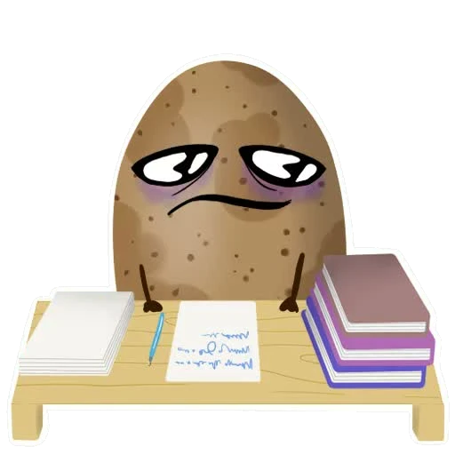 Tater sticker 045: emotionally baked