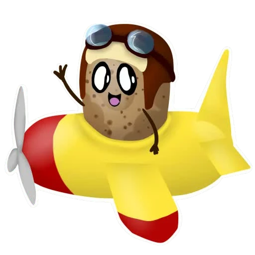 Tater sticker 047: cleared for takeoff